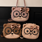 Plush Kitty Glasses Bag