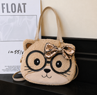Plush Kitty Glasses Bag